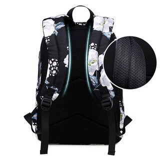 Foto 3 | Mochila Escolar Sanlin Beans Negra Para Estudiantes De Secundaria - Venta Internacional.