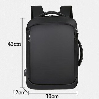 Foto 2 | Mochila Huoguo Para Portátil Empresarial Impermeable Para 15.6 Pulgadas, Color Negro - Venta Internacional.