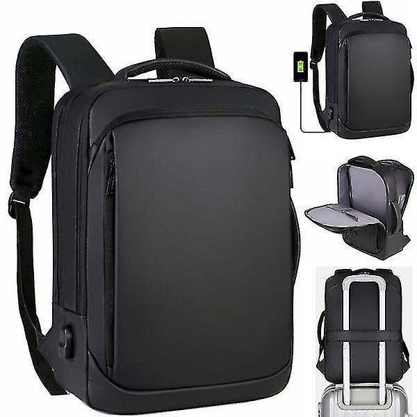 Foto 4 pulgar | Mochila Huoguo Para Portátil Empresarial Impermeable Para 15.6 Pulgadas, Color Negro - Venta Internacional.