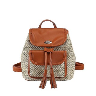 Foto 1 | Mochila Huoguo Tassel Straw Para Mujeres, Viajes Escolares Y Niñas - Venta Internacional.
