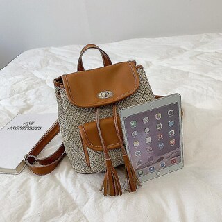 Foto 4 | Mochila Huoguo Tassel Straw Para Mujeres, Viajes Escolares Y Niñas - Venta Internacional.