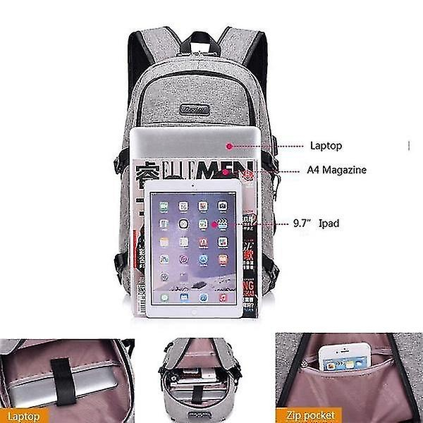 Foto 4 pulgar | Mochila Hi Caltion Para Portátil Impermeable De 17,3 Pulgadas, Azul - Venta Internacional.