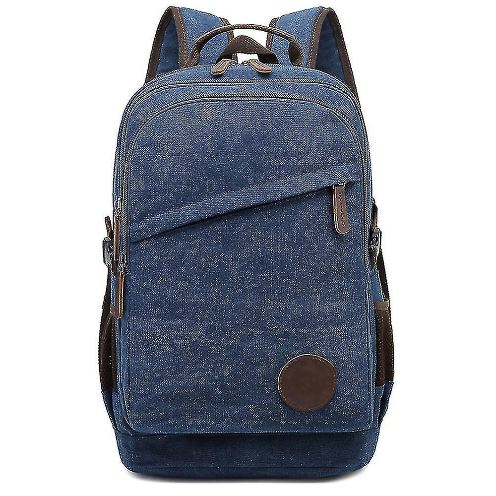 Foto 2 pulgar | Mochila Huoguo Lona Impermeable Para Hombre Azul 31x16x48cm - Venta Internacional.