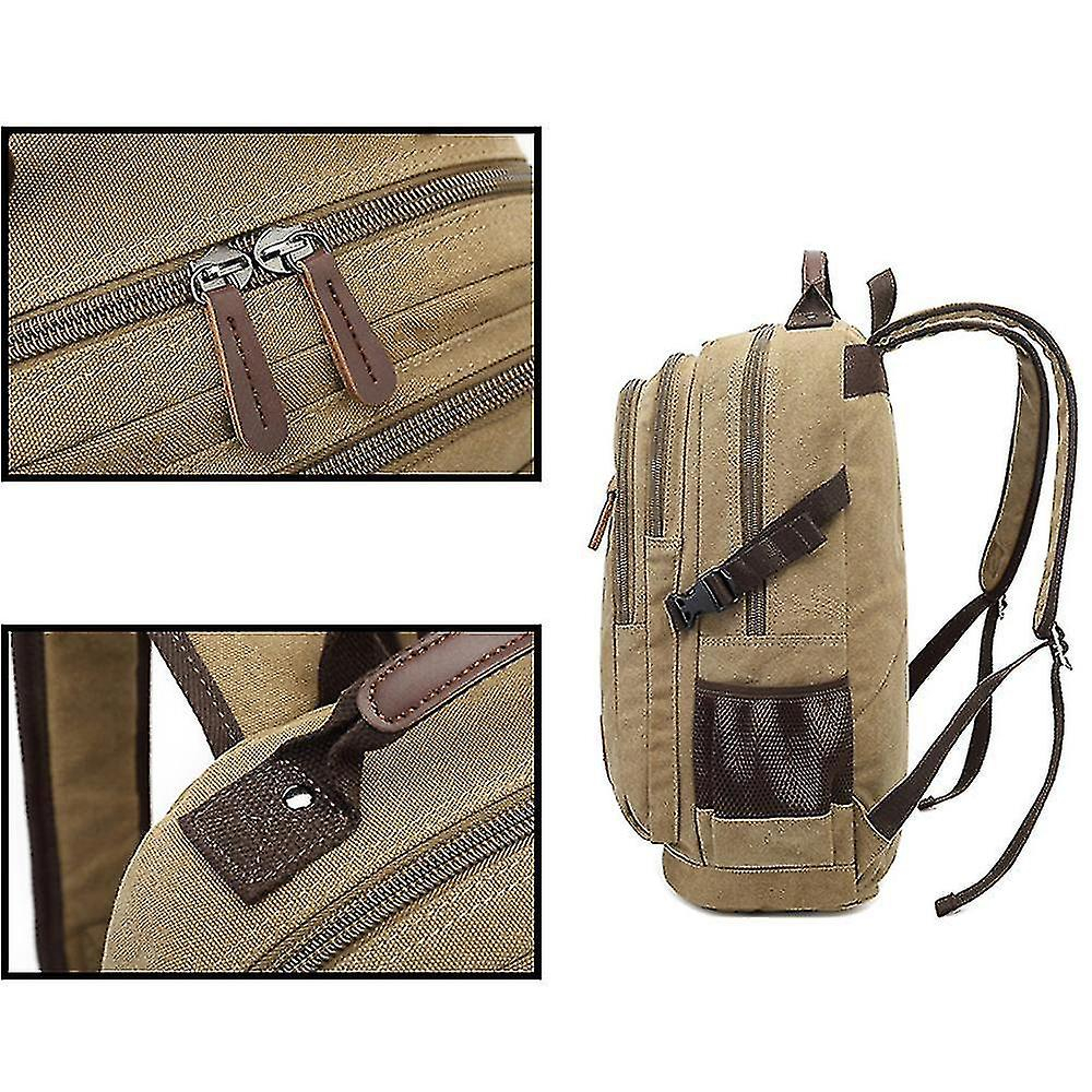 Foto 5 pulgar | Mochila Huoguo Lona Impermeable Para Hombre Azul 31x16x48cm - Venta Internacional.
