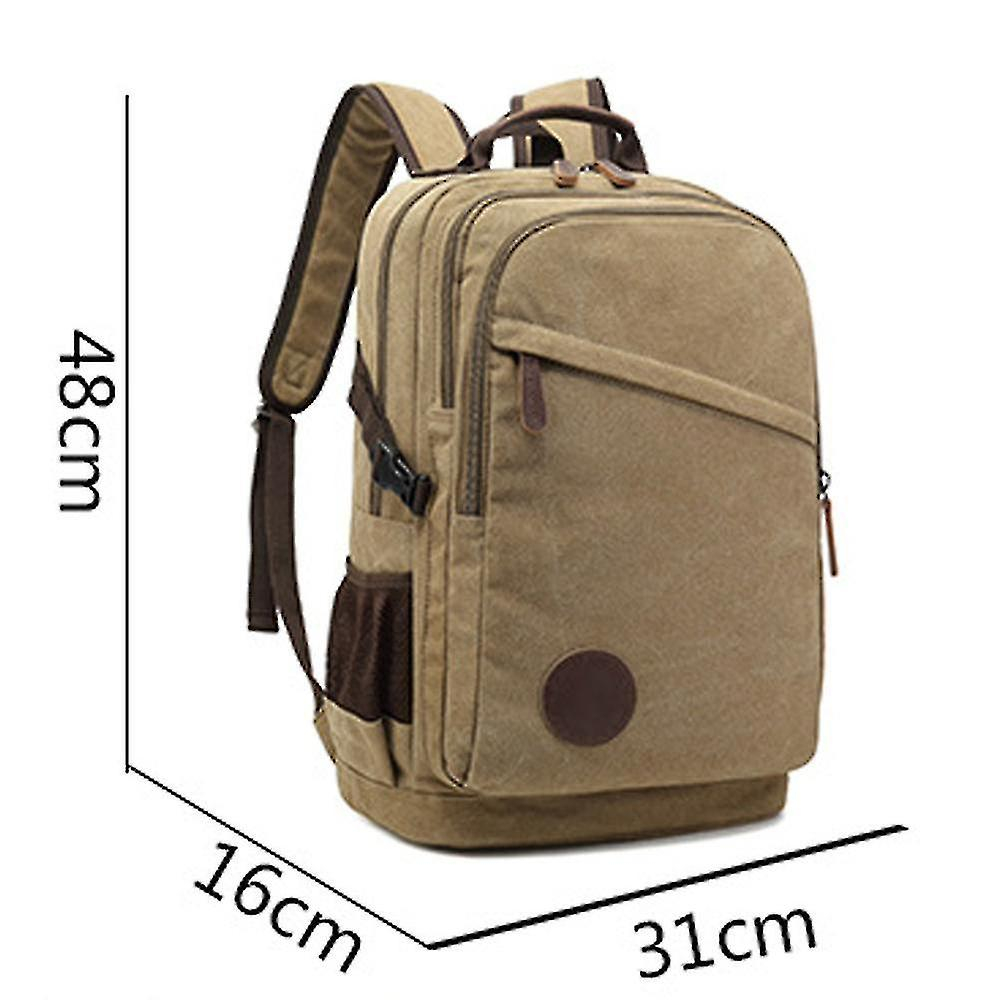 Foto 6 pulgar | Mochila Huoguo Lona Impermeable Para Hombre Azul 31x16x48cm - Venta Internacional.