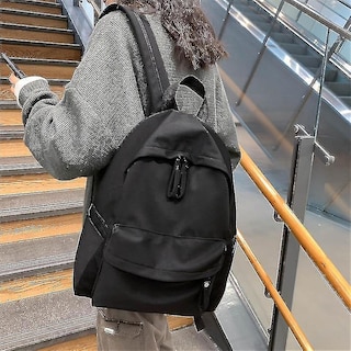 Foto 4 | Mochila Escolar De Hombro Antirrobo Huoguo Para Mujer, Color Negro - Venta Internacional.