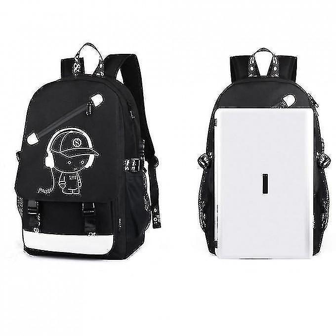 Foto 2 | Mochila Huoguo Usb Students Cool 29 L De Nailon Impermeable - Venta Internacional.
