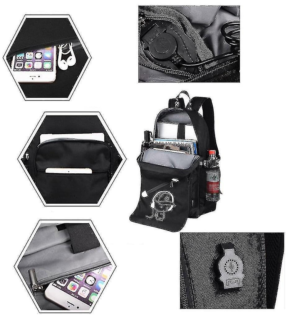 Foto 4 pulgar | Mochila Huoguo Usb Students Cool 29 L De Nailon Impermeable - Venta Internacional.