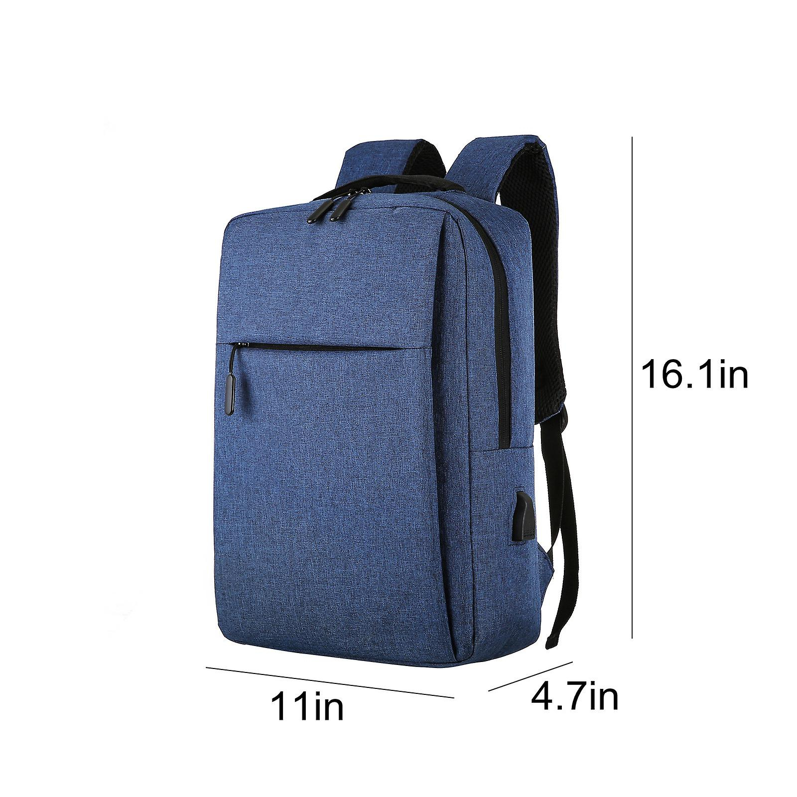 Foto 3 | Mochila Para Portátil Huoguo 15.6 Pulgadas Con Puerto De Carga Usb, Color Azul Oscuro - Venta Internacional.