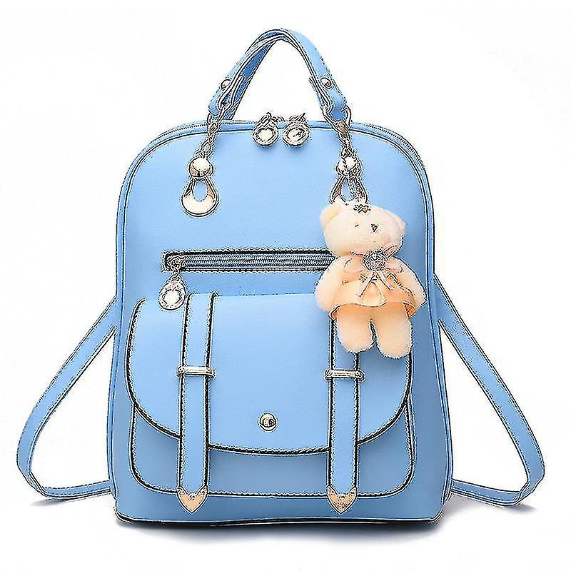 Foto 4 | Mochila Huoguo De Piel Sintética De Color Rojo Vino Para Mujer, Casual, A La Moda - Venta Internacional.