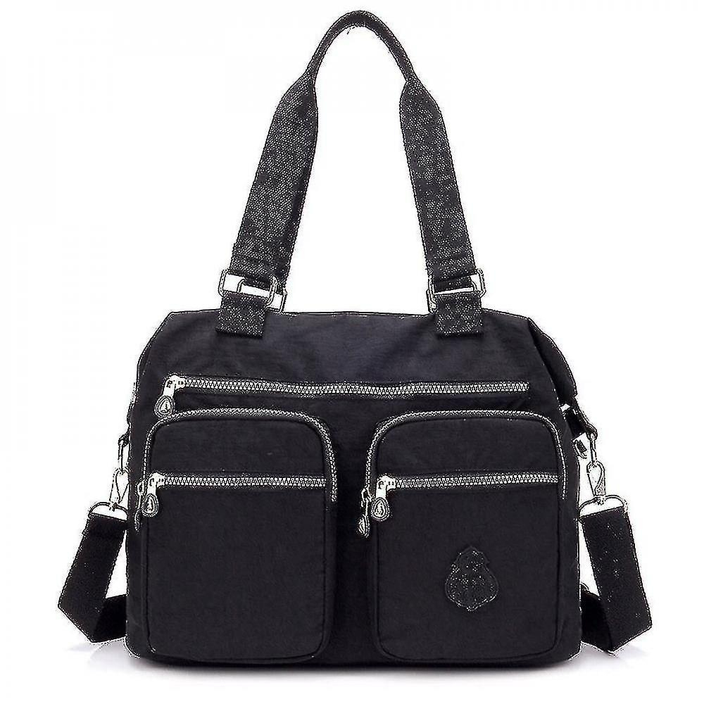 Foto 2 pulgar | Mochila Huoguo Nylon Repelente Al Agua Negra Mz236 410g - Venta Internacional.