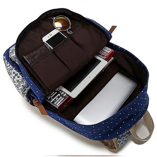 Foto 3 | Mochila Huoguo De Lona Impermeable Para Mujer, Color Caqui - Venta Internacional.