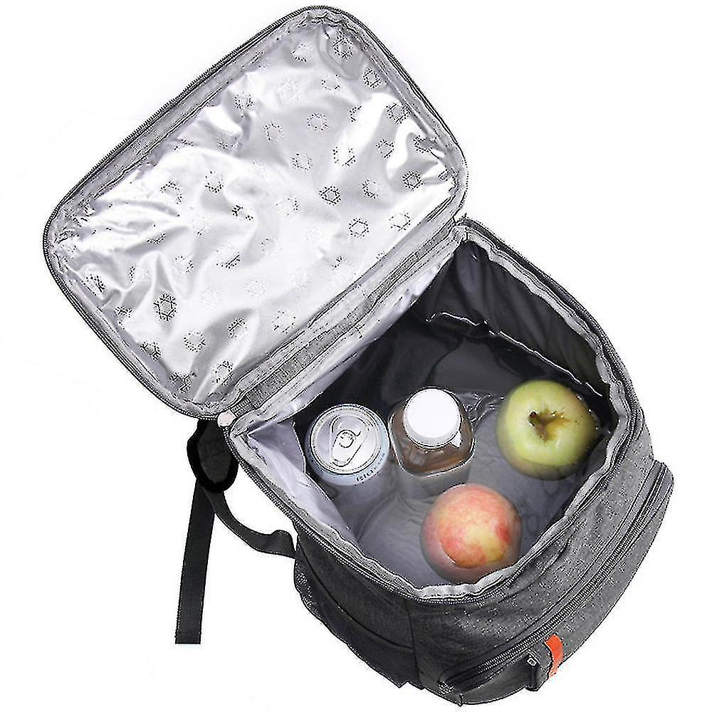 Foto 3 pulgar | Mochila Huoguo, Aislante, Impermeable, Para Pícnic Y Cerveza, Color Gris - Venta Internacional.