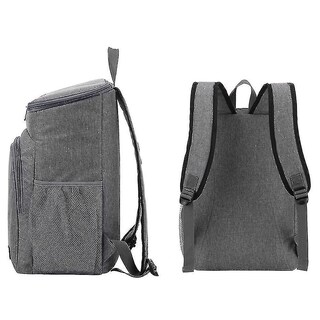 Foto 3 | Mochila Huoguo, Aislante, Impermeable, Para Pícnic Y Cerveza, Color Gris - Venta Internacional.