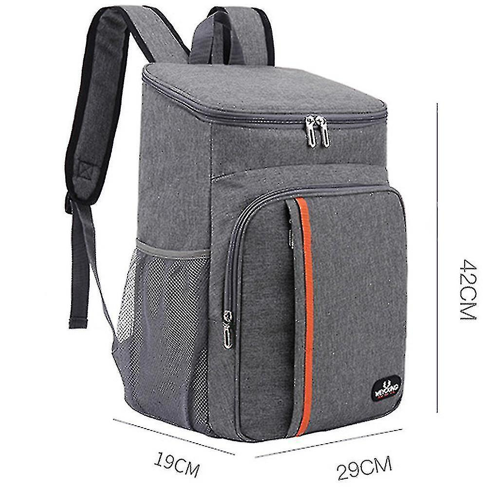 Foto 6 pulgar | Mochila Huoguo, Aislante, Impermeable, Para Pícnic Y Cerveza, Color Gris - Venta Internacional.