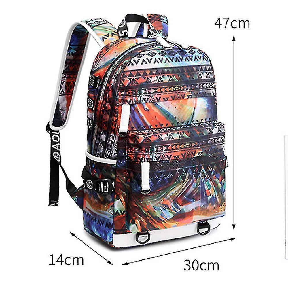 Foto 6 pulgar | Mochila Huoguo, Casual, Impermeable, Bolsa De Viaje Para Hombre, Azul - Venta Internacional.