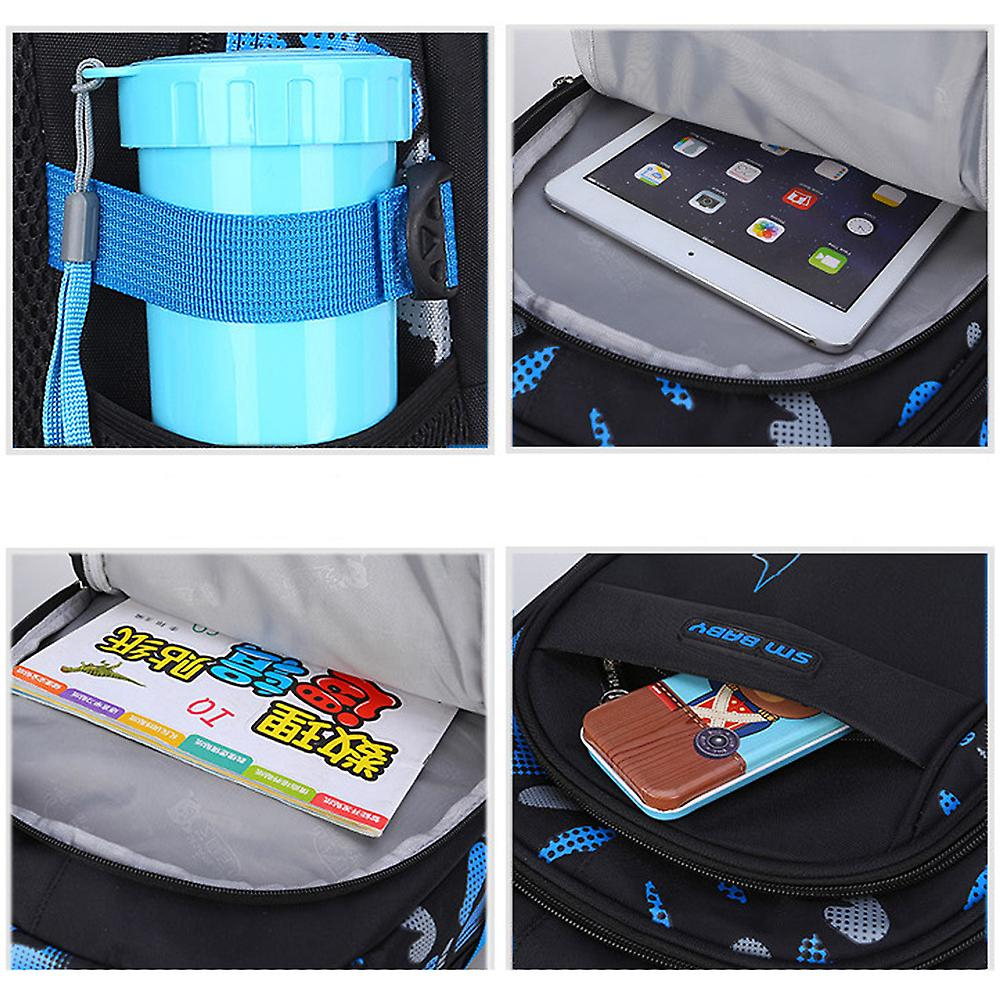Foto 2 | Mochila Escolar Sanlin Beans Para Niños De 6 A 12 Años De Nailon Impermeable - Venta Internacional.