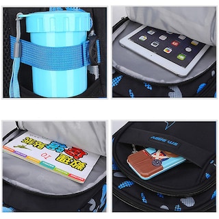 Foto 2 | Mochila Escolar Sanlin Beans Para Niños De 6 A 12 Años De Nailon Impermeable - Venta Internacional.