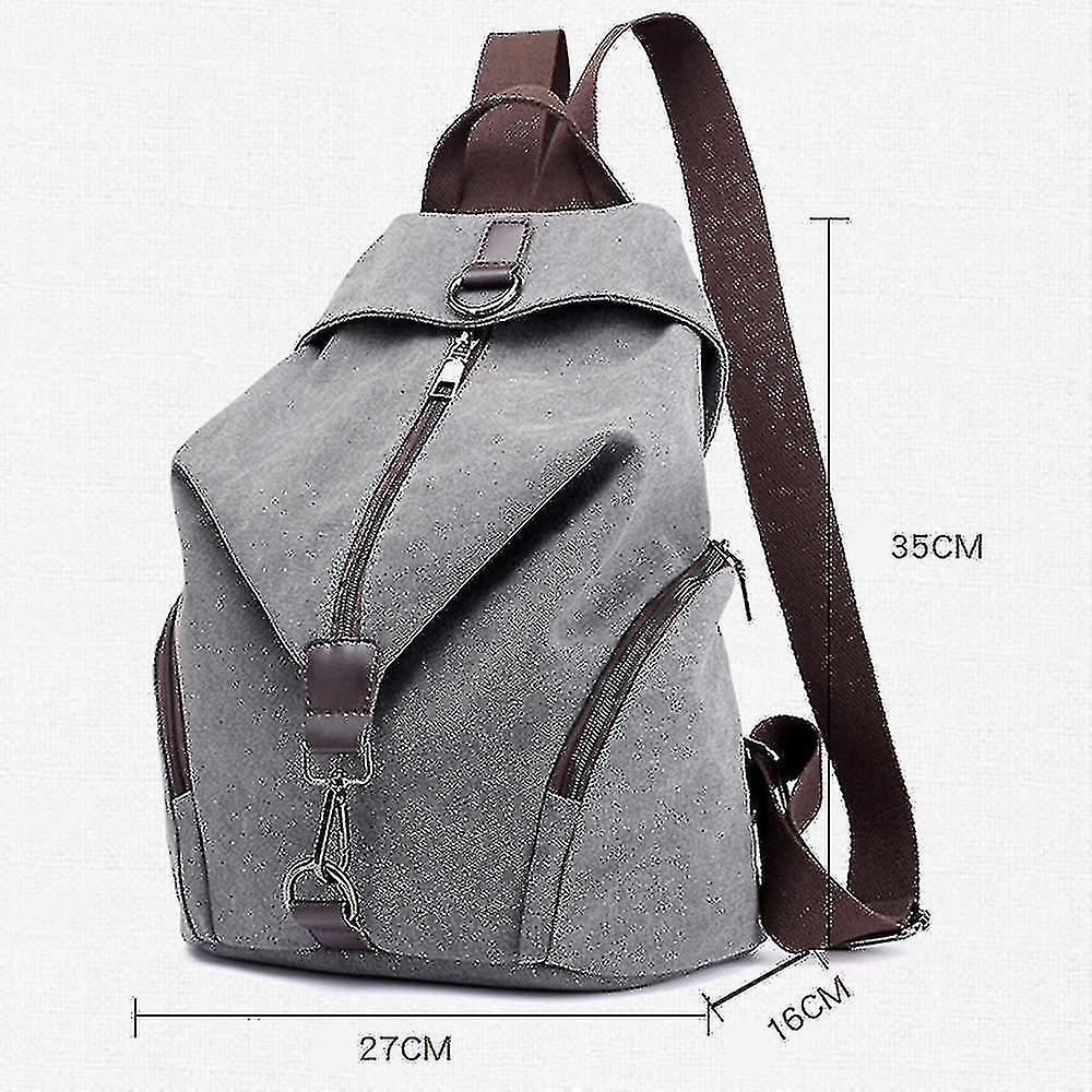Foto 6 pulgar | Mochila Huoguo Ladies Leisure Literary Sports De Lona Gris - Venta Internacional.