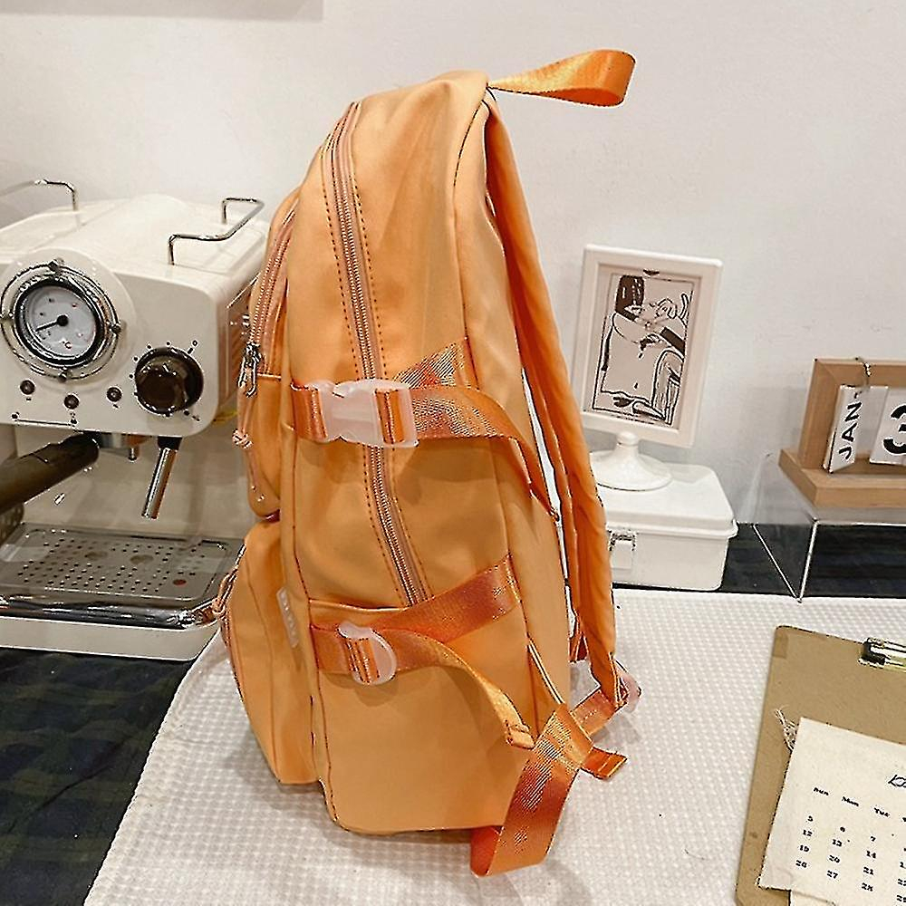 Foto 4 pulgar | Mochila Huoguo Transparente Para Niña De Secundaria Naranja - Venta Internacional.