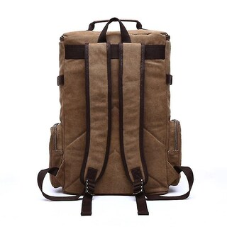 Foto 3 | Mochila Huoguo Vintage Canvas Travel Para Hombre De 36-55 L De Capacidad - Venta Internacional.