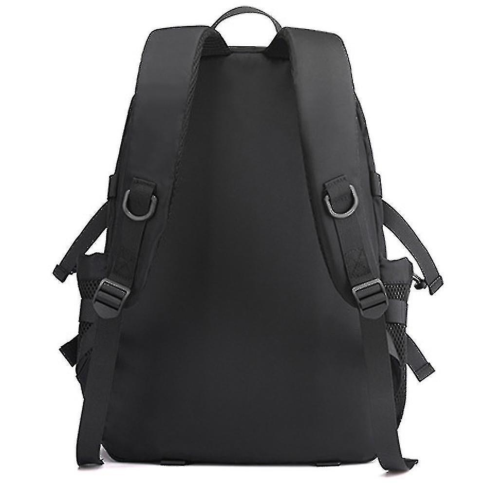 Foto 4 pulgar | Mochila Huoguo De Nylon Gris Impermeable Para Estudiante 45x32x12 Cm - Venta Internacional.