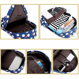 Foto 2 | Mochila Huoguo Conjunto De Mochilas Escolares Para Estudiantes De Ocio Para Mujeres, Azul - Venta Internacional.