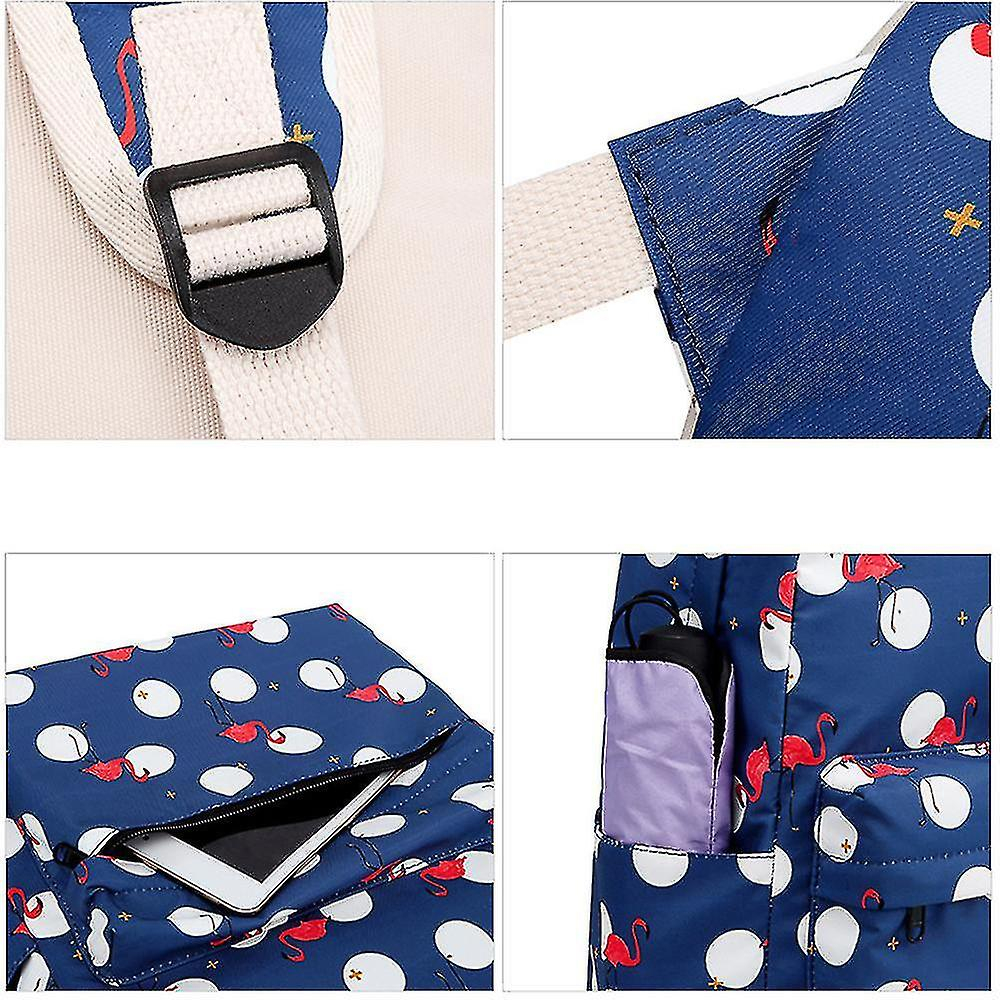 Foto 5 pulgar | Mochila Huoguo Conjunto De Mochilas Escolares Para Estudiantes De Ocio Para Mujeres, Azul - Venta Internacional.