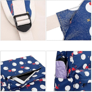 Foto 4 | Mochila Huoguo Conjunto De Mochilas Escolares Para Estudiantes De Ocio Para Mujeres, Azul - Venta Internacional.