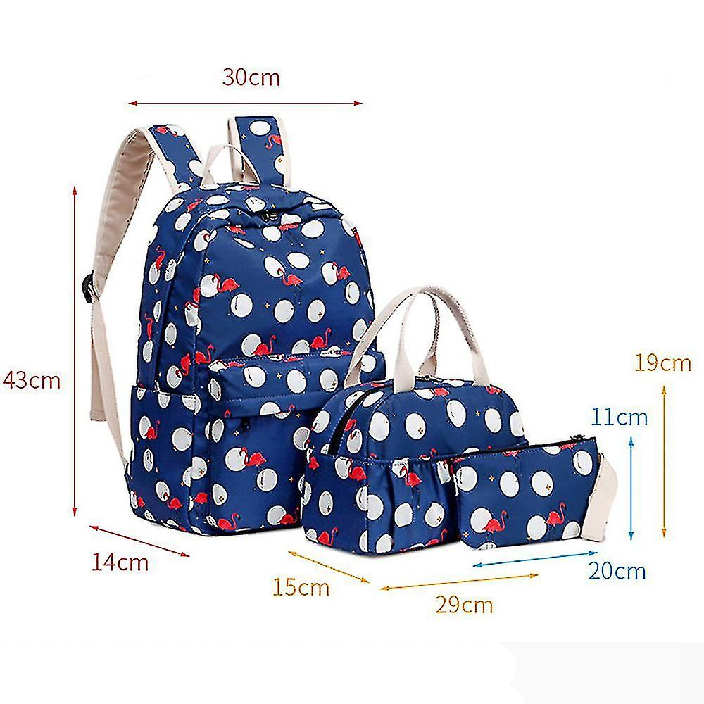 Foto 6 pulgar | Mochila Huoguo Conjunto De Mochilas Escolares Para Estudiantes De Ocio Para Mujeres, Azul - Venta Internacional.
