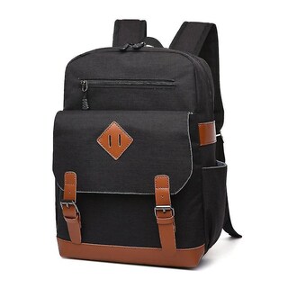 Foto 1 | Mochila Huoguo Travel Canvas, Negra, 0,62 Kg, Ocio, 27 X 13 X 39 Cm - Venta Internacional.