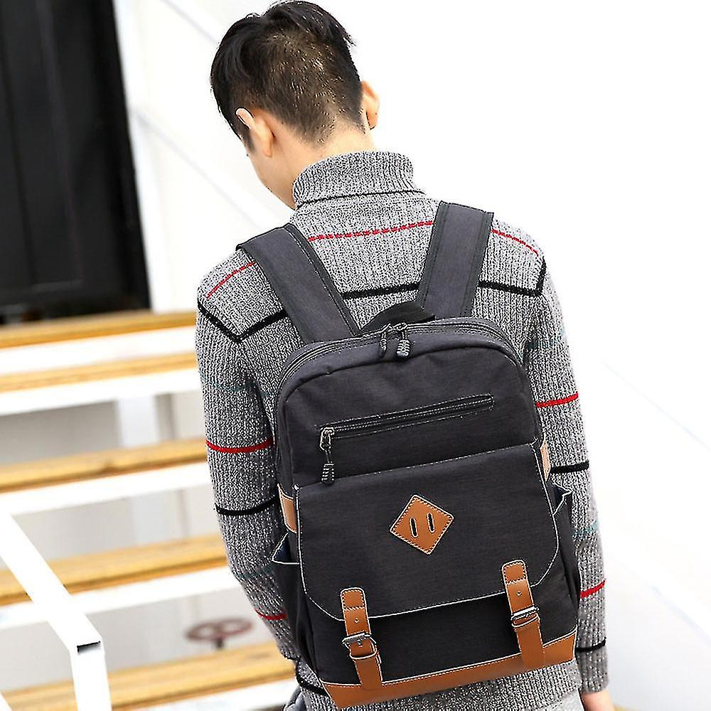 Foto 3 | Mochila Huoguo Travel Canvas, Negra, 0,62 Kg, Ocio, 27 X 13 X 39 Cm - Venta Internacional.