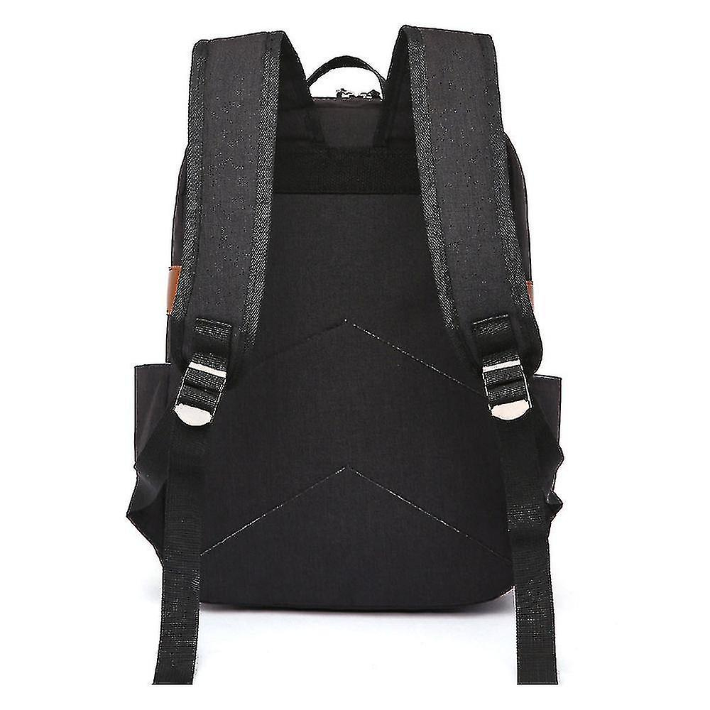 Foto 6 pulgar | Mochila Huoguo Travel Canvas, Negra, 0,62 Kg, Ocio, 27 X 13 X 39 Cm - Venta Internacional.
