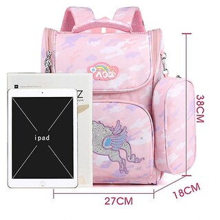 Foto 5 | Mochila Huoguo Chiropractic Girl Ligera De Nylon 27x18x38 - Venta Internacional.