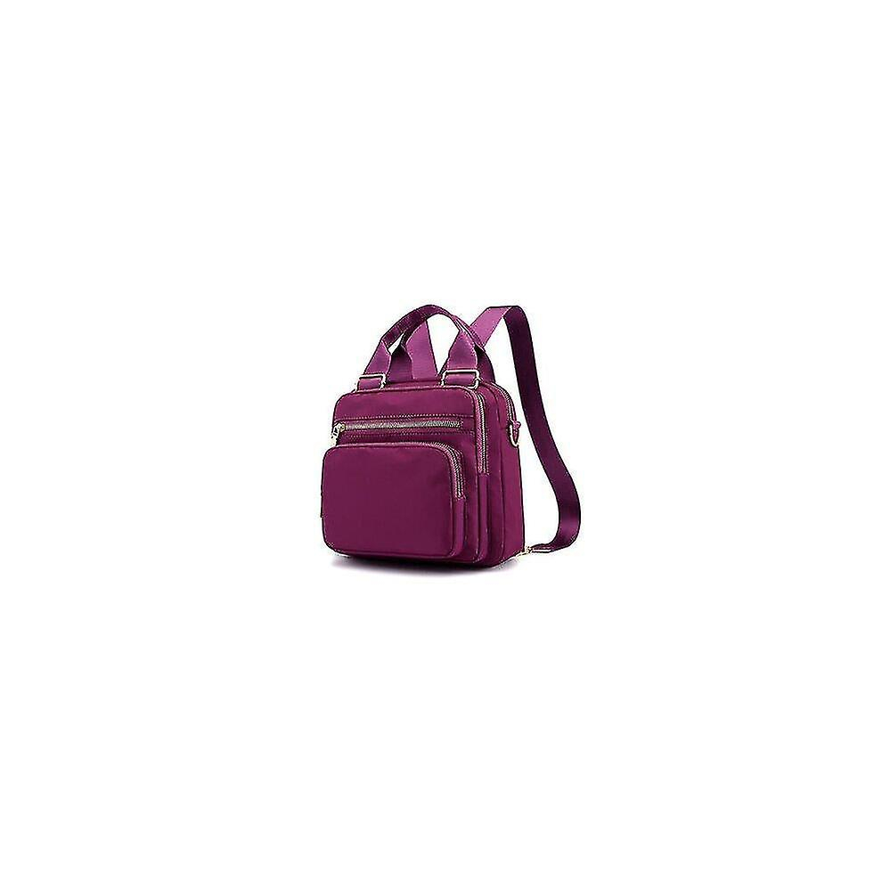Foto 2 pulgar | Mochila Huoguo Bolso Casual Impermeable Para Mujer, Color Morado - Venta Internacional.