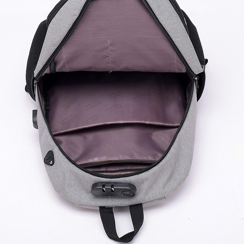 Foto 3 pulgar | School Bag Sanlin Beans Mochila De Viaje Con Carga Usb Negra - Venta Internacional.