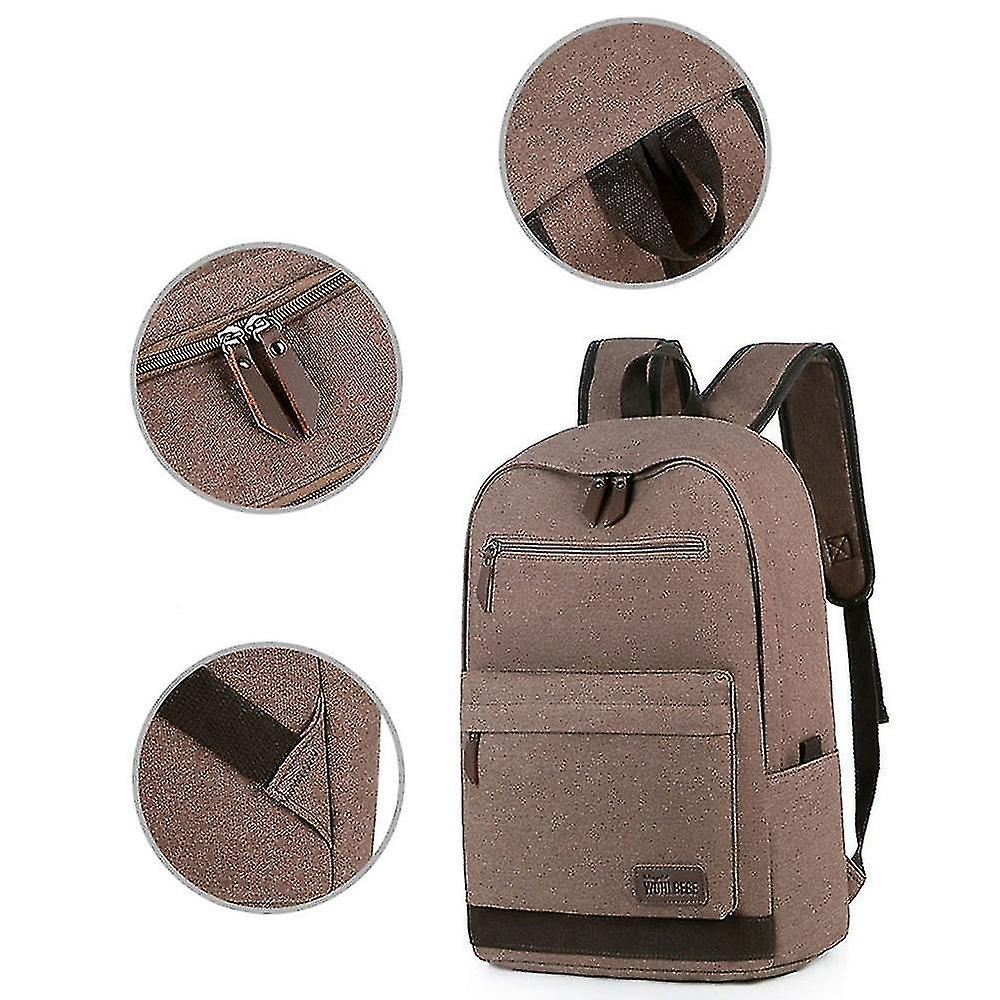 Foto 3 pulgar | Mochila Huoguo Business Oxford Color Café 32x14x41cm - Venta Internacional.