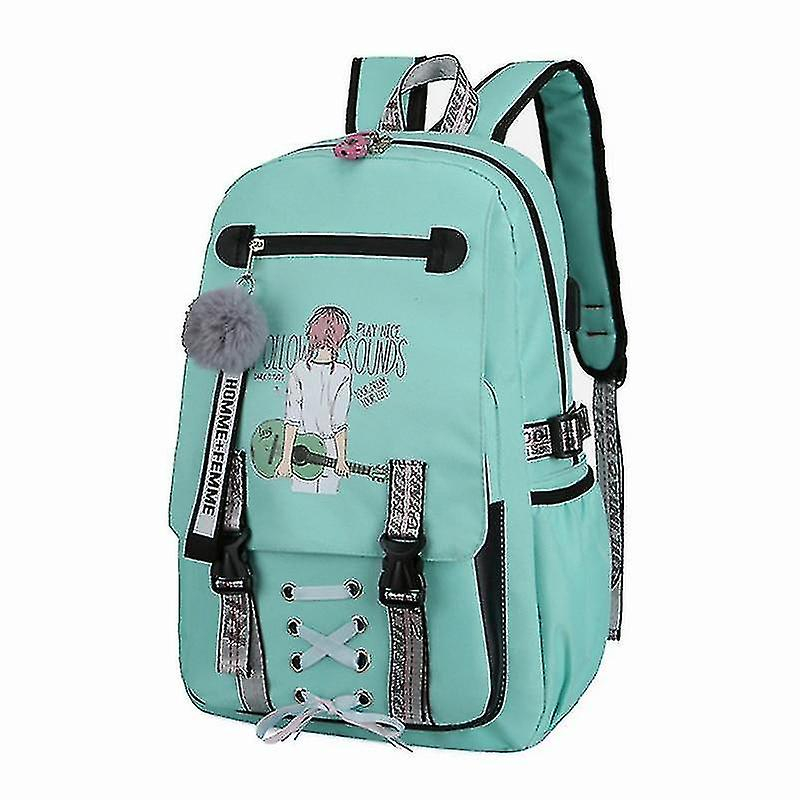 Foto 5 pulgar | Mochila Huoguo, Mochila Escolar Para Niñas Adolescentes, Color Morado - Venta Internacional.