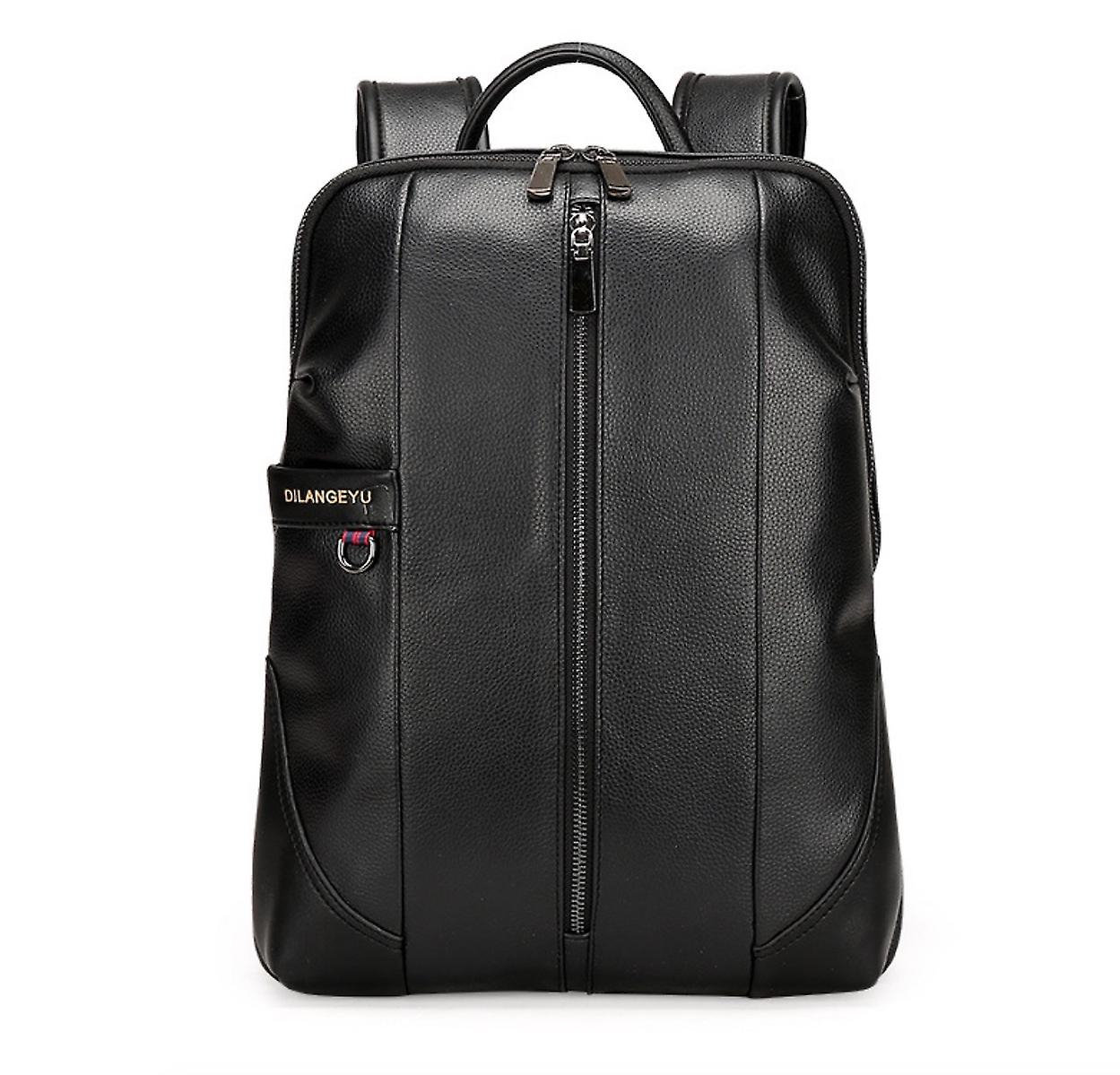 Foto 2 pulgar | Mochila Sanlin Beans Business Leather Para Hombre Negra De 14 Pulgadas - Venta Internacional.