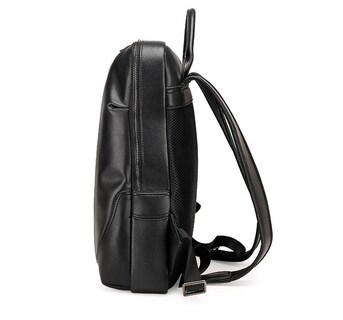 Foto 2 | Mochila Sanlin Beans Business Leather Para Hombre Negra De 14 Pulgadas - Venta Internacional.