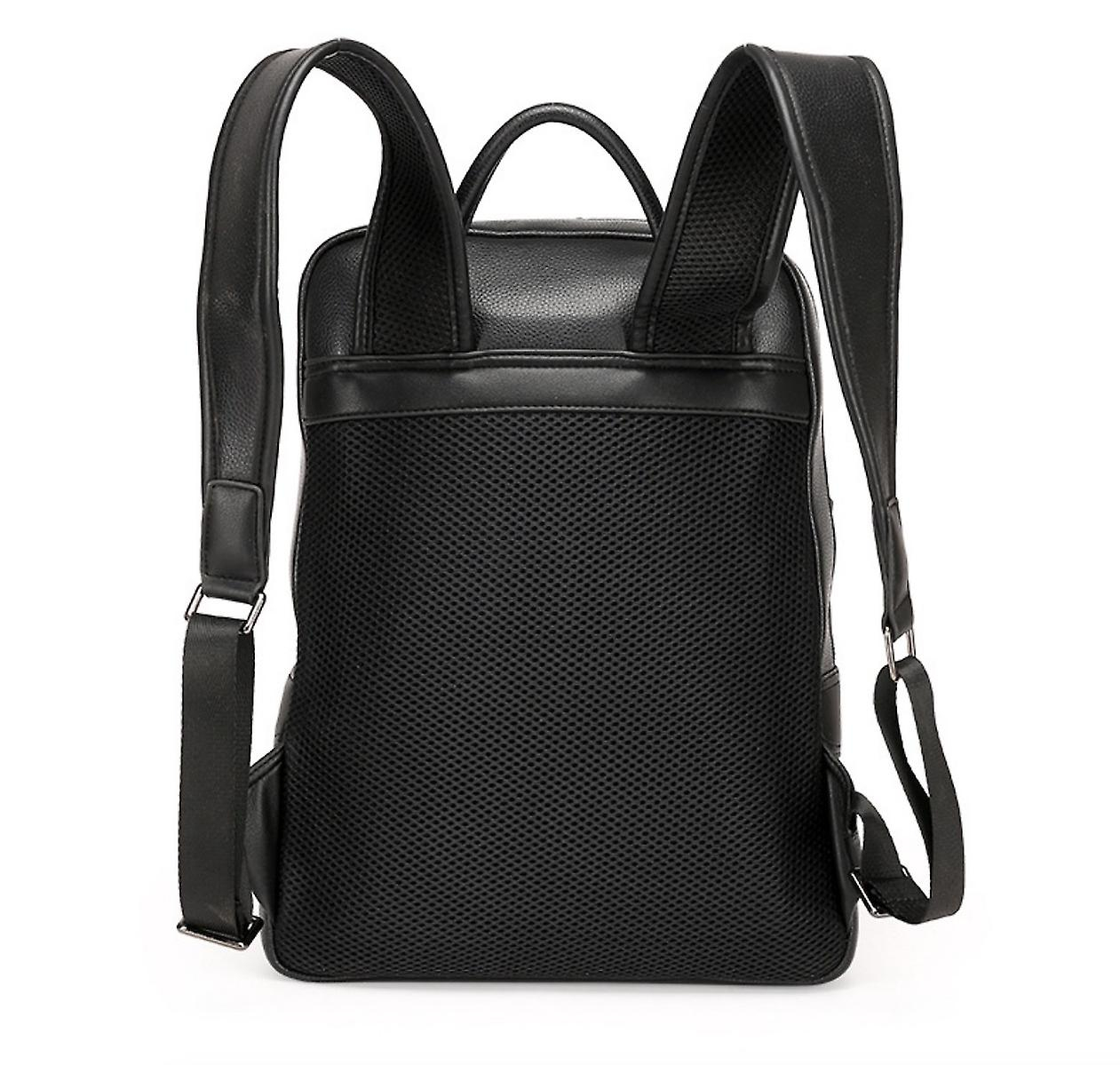 Foto 4 pulgar | Mochila Sanlin Beans Business Leather Para Hombre Negra De 14 Pulgadas - Venta Internacional.