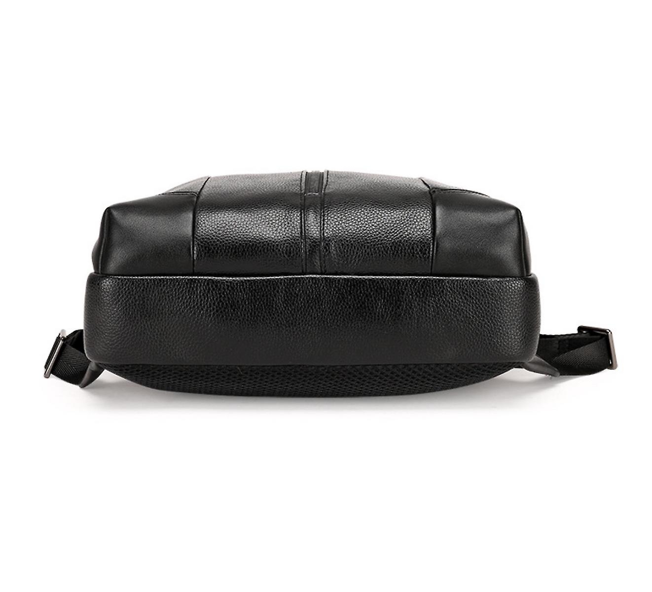 Foto 5 pulgar | Mochila Sanlin Beans Business Leather Para Hombre Negra De 14 Pulgadas - Venta Internacional.