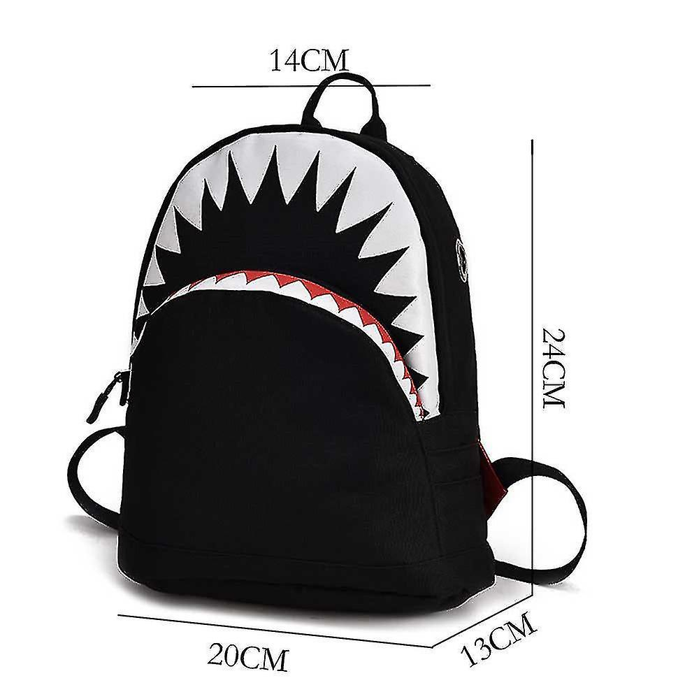 Foto 5 pulgar | Mochila Escolar De Lona Huoguo Shark Para Niños Gris - Venta Internacional.