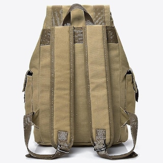Foto 4 | Mochila Huoguo Retro, Bolsa De Viaje De Ocio Impermeable, Color Caqui - Venta Internacional.
