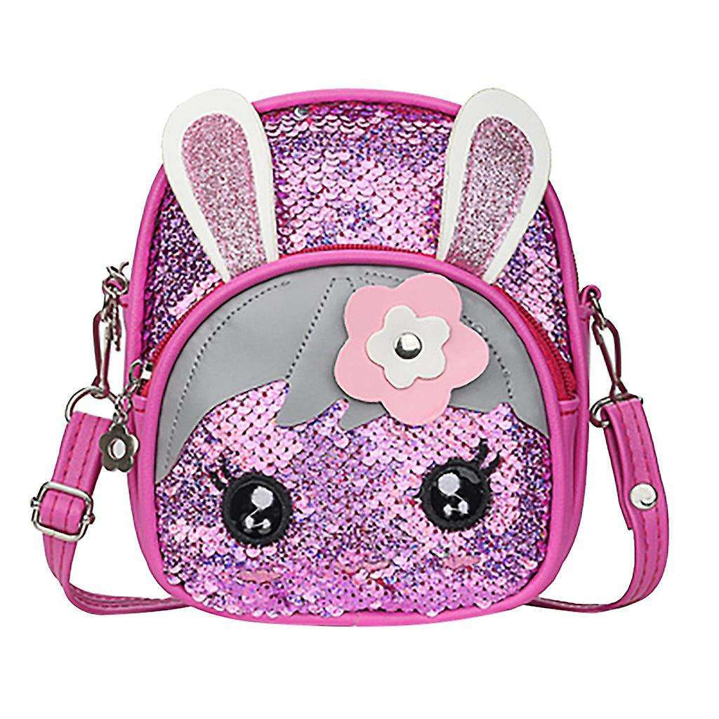 Foto 2 pulgar | Mochila Huoguo, Con Lentejuelas Parpadeantes, A La Moda, Orejas De Conejo, Para Niños - Venta Internacional.