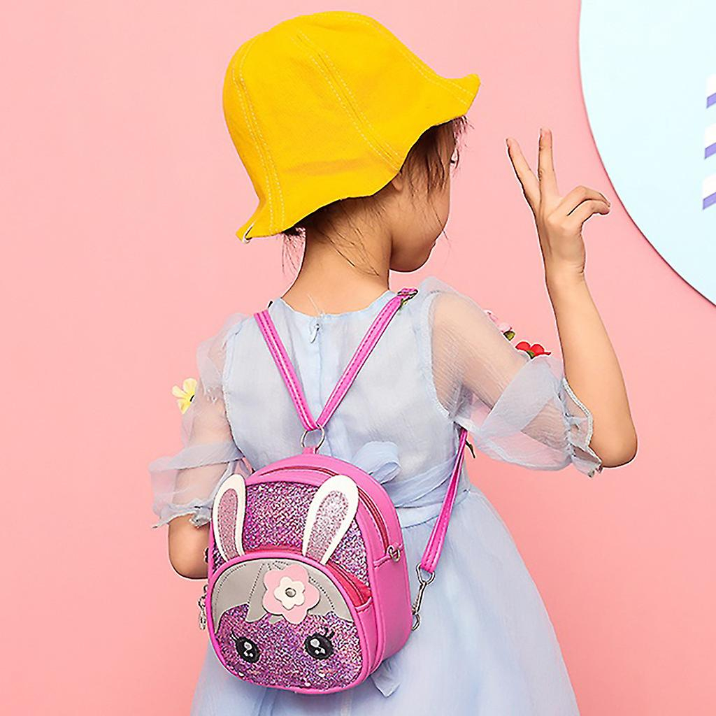 Foto 3 pulgar | Mochila Huoguo, Con Lentejuelas Parpadeantes, A La Moda, Orejas De Conejo, Para Niños - Venta Internacional.