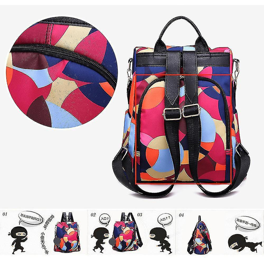 Foto 3 pulgar | Mochila Escolar Antirrobo Huoguo Travel Leisure Para Mujer - Venta Internacional.