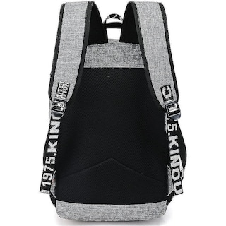 Foto 1 | Mochila Huoguo Morado De Nailon Impermeable Con Carga Usb De 28 X 17 X 45 Cm - Venta Internacional.