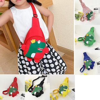 Foto 5 | Mochila De Tela Oxford Con Dibujos Animados De Dinosaurios Huoguo Para Niños - Venta Internacional.