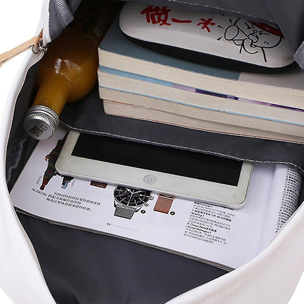 Foto 3 pulgar | Mochila Huoguo De Lona Para Mujer Para La Escuela Secundaria, Amarilla - Venta Internacional.